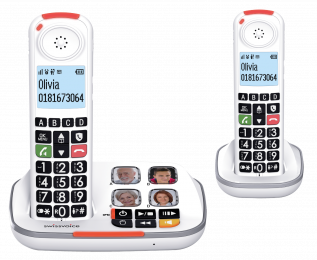 Swissvoice Xtra2355 Duoset Draadloze Senioren huistelefoon  